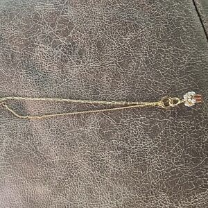 Kate Spade Gold Necklace with Crystal Flower Charm